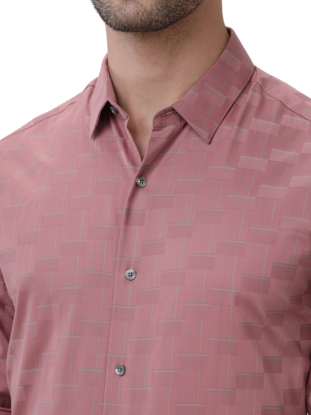 GEOMETRIC JACQUARD SHIRT