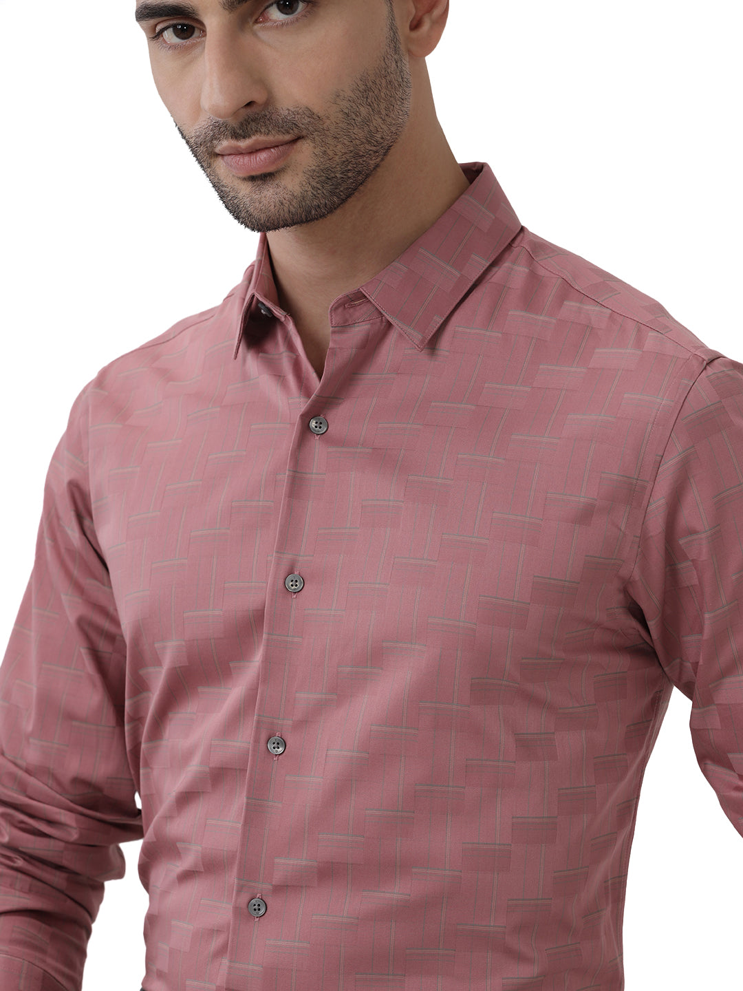 GEOMETRIC JACQUARD SHIRT