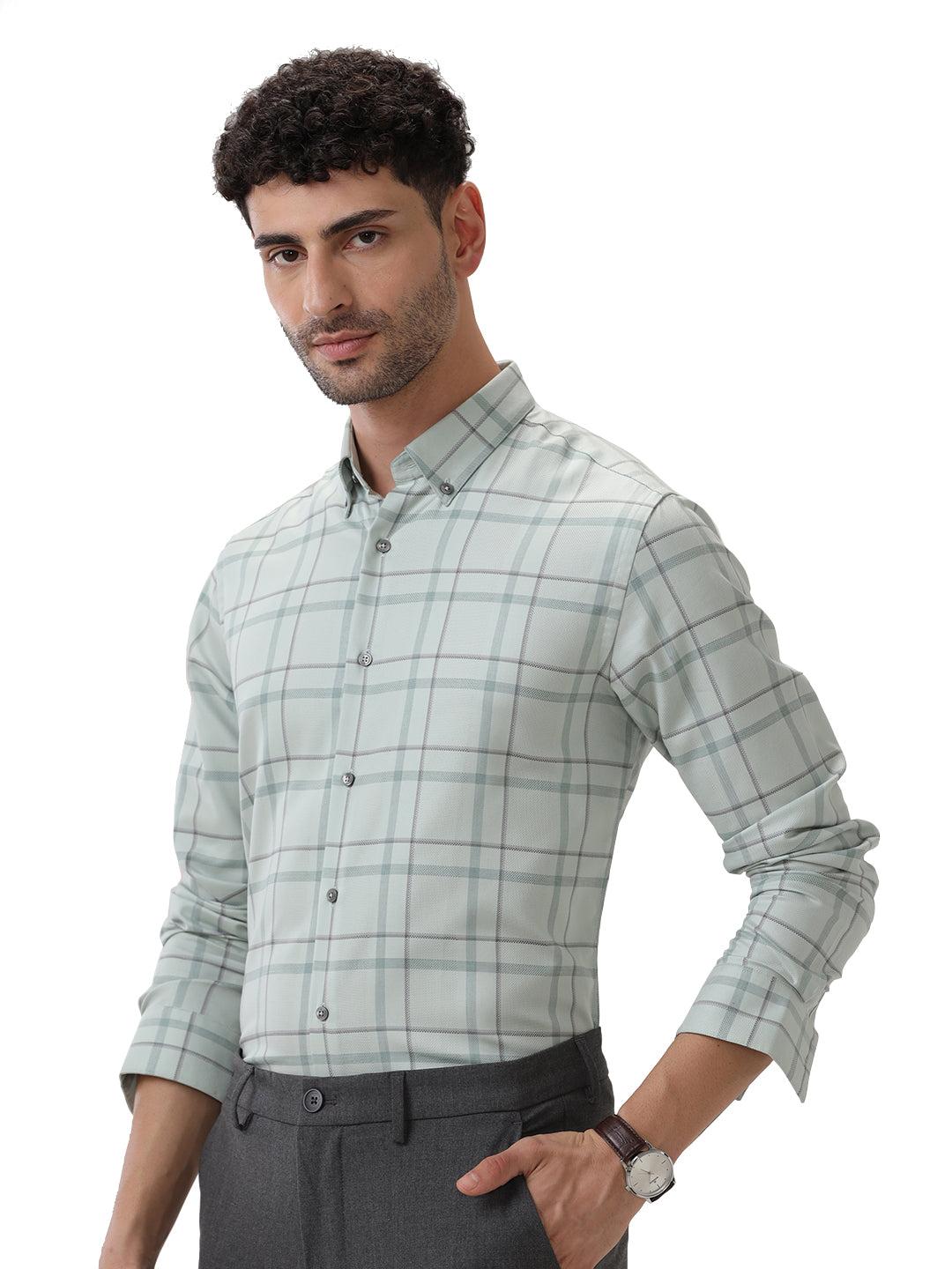 COTTON CHECKED SHIRT