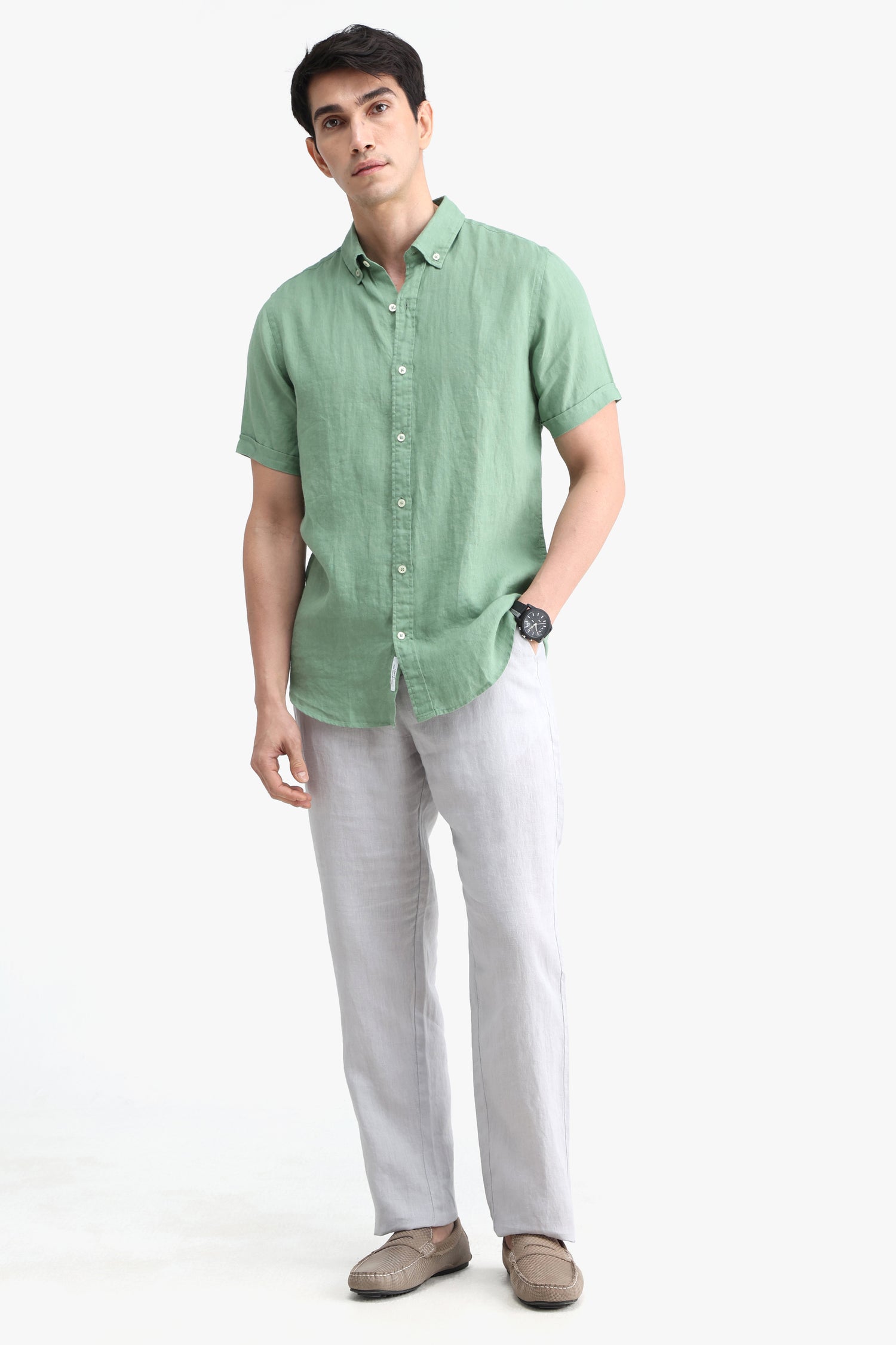 EUROPEAN FLAX 100% PURE LINEN SHIRT