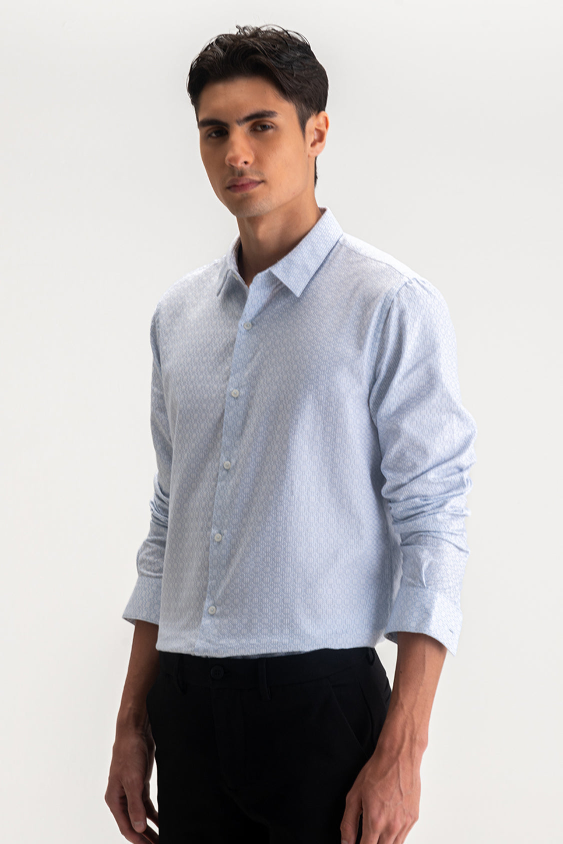 FULL SLEEVES JACQUARD SHIRT