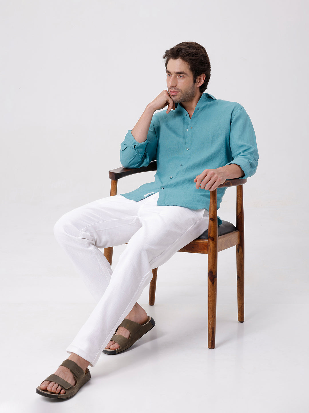 100% PURE LINEN FULL SLEEVE SHIRT