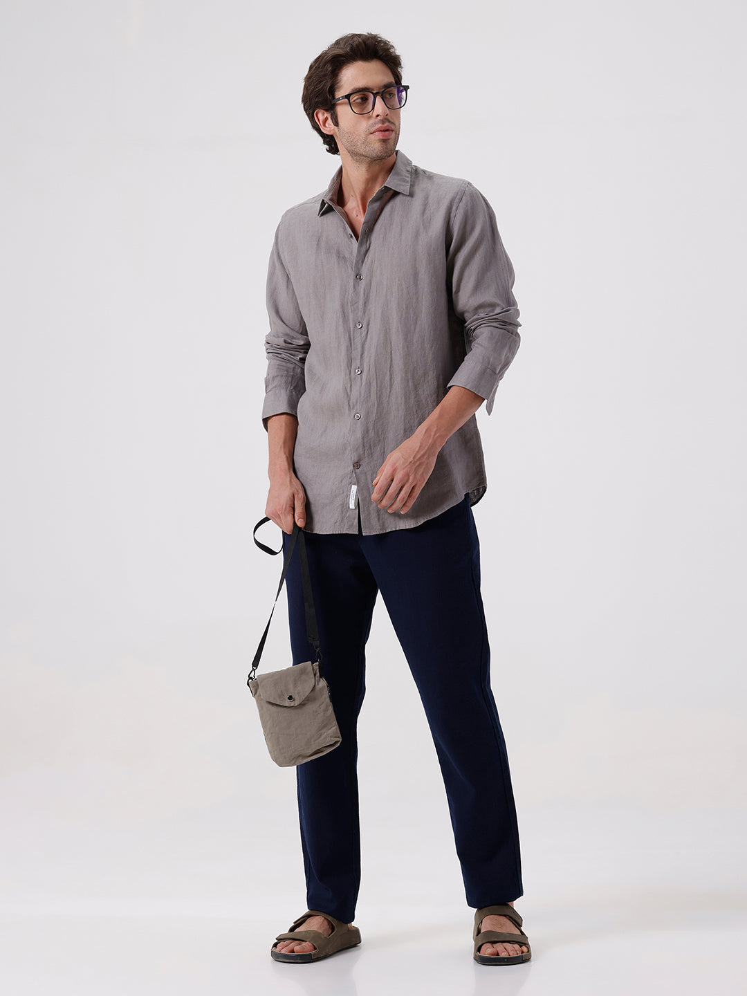 100% PURE LINEN FULL SLEEVE SHIRT