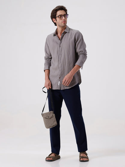 100% PURE LINEN FULL SLEEVE SHIRT