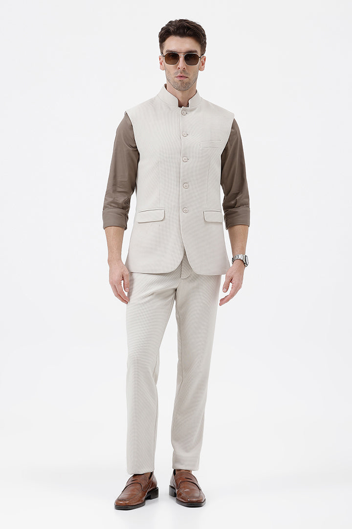 CREAM- 3 WAISTCOAT