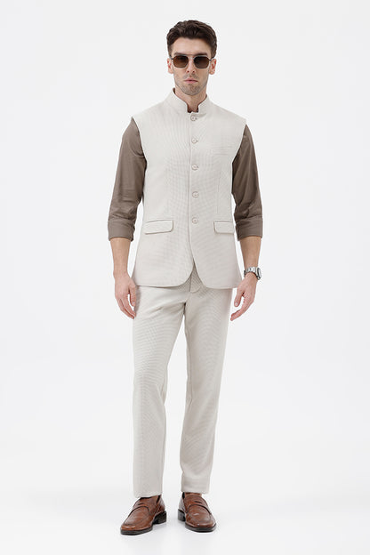CREAM- 3 WAISTCOAT