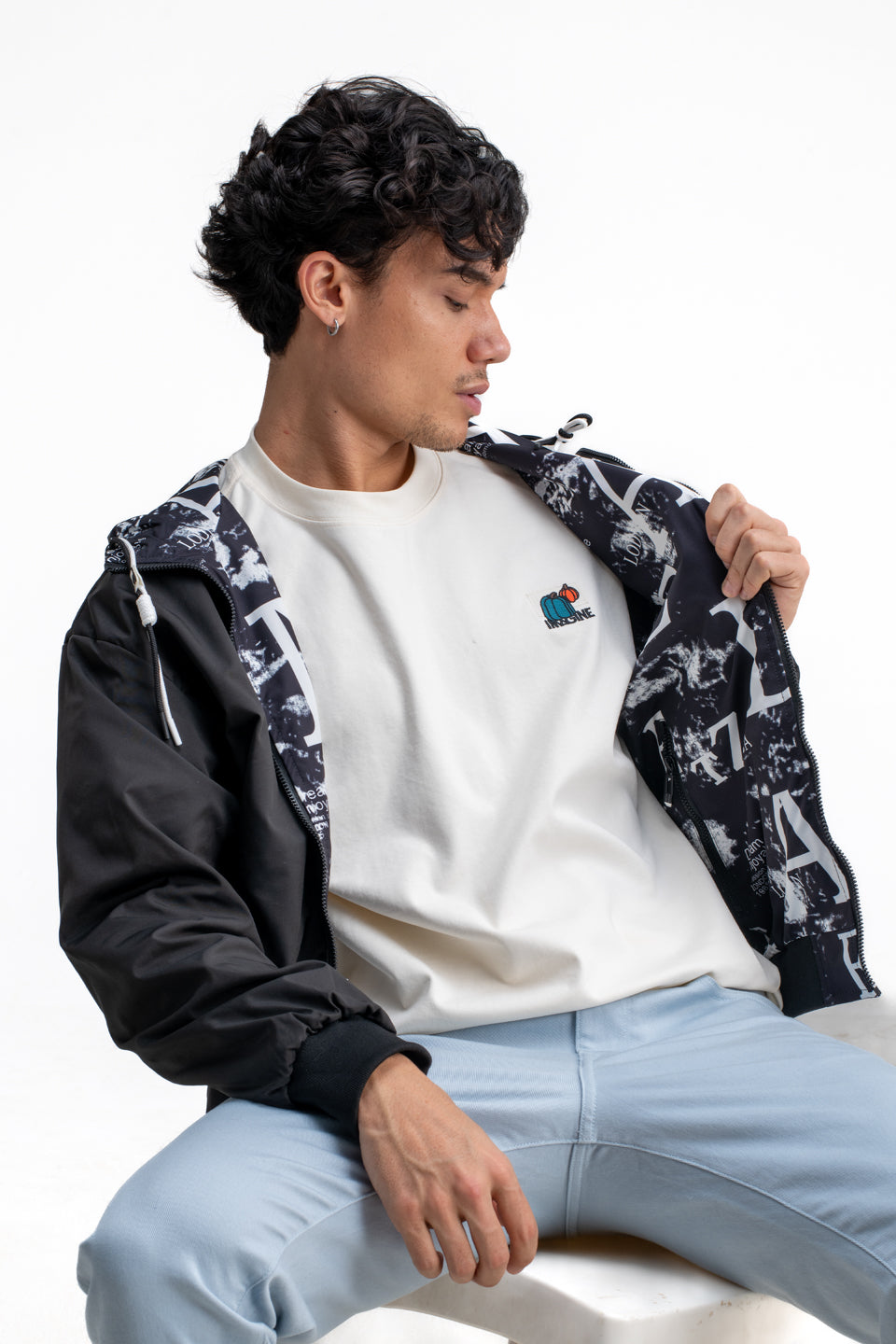 REVERSIBLE MONOGRAM PRINTED JACKET
