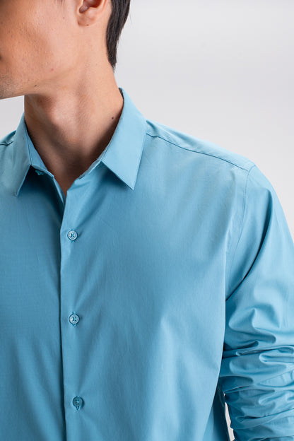 SLIM FIT CASUAL PLAIN SHIRT