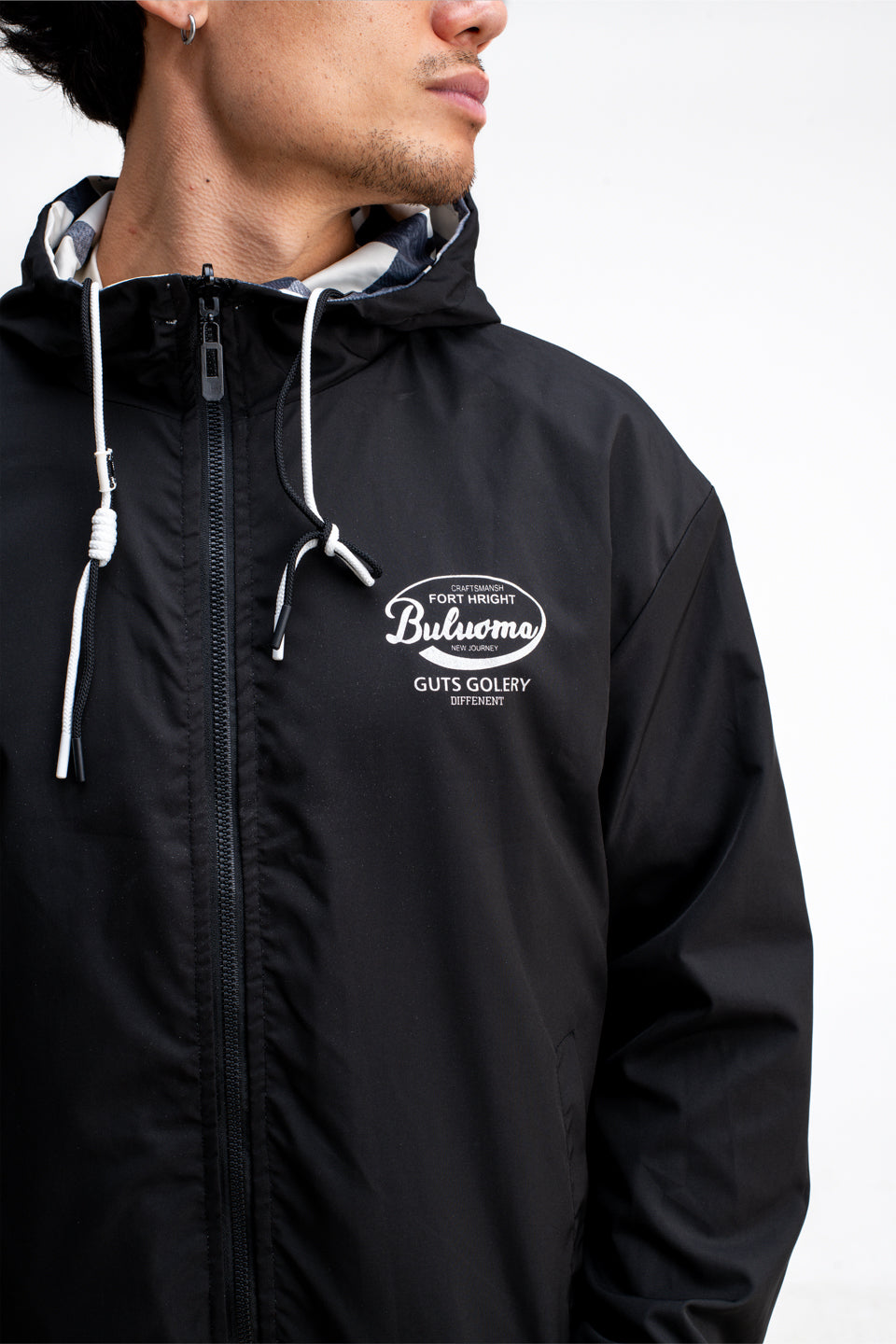 REVERSIBLE ABSTRACT PRINTED JACKET