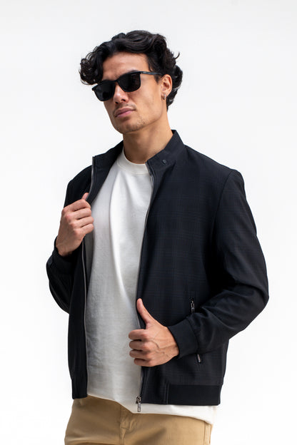 CHECKED MONOGRAM PRINTED JACKET