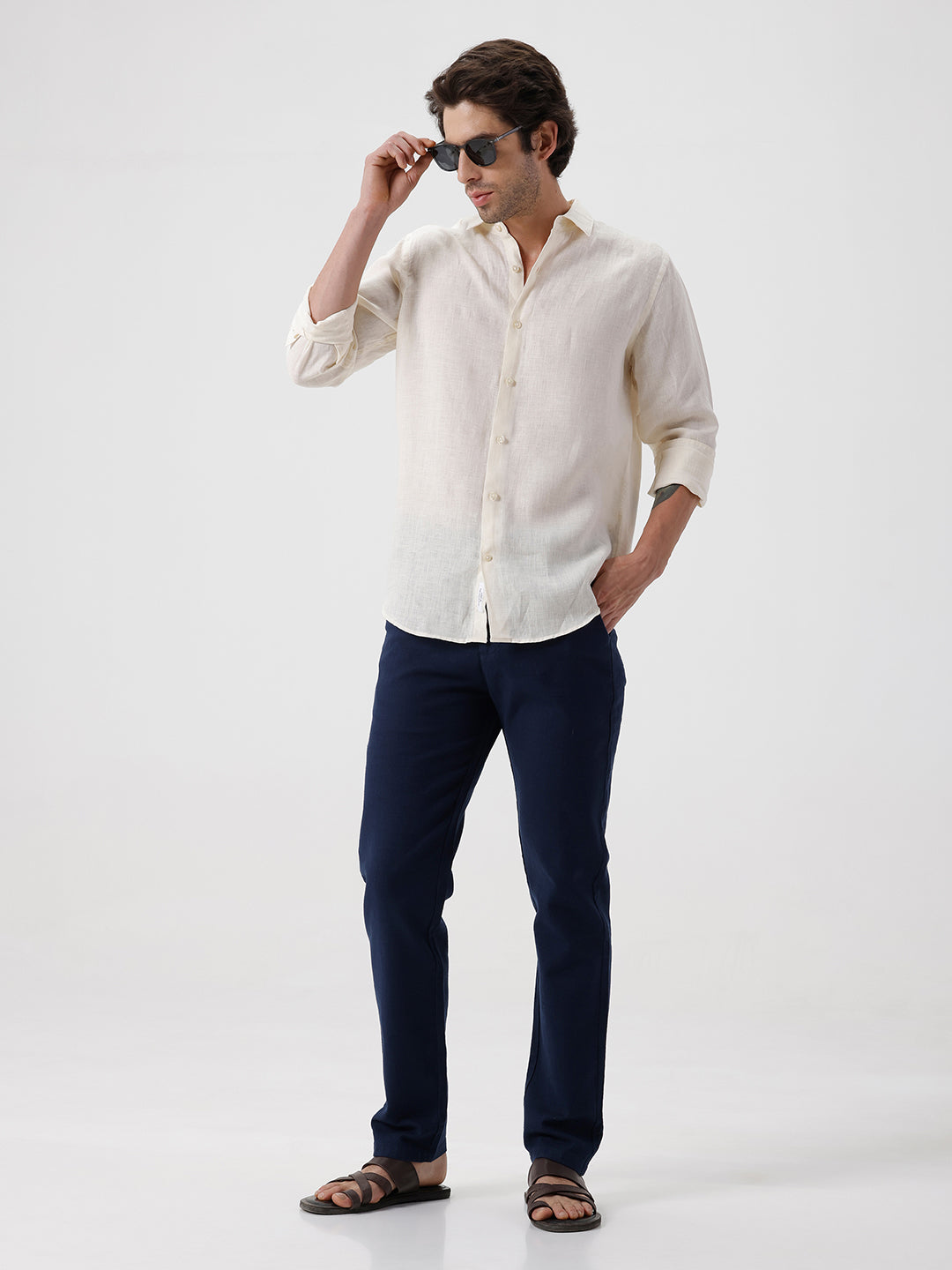 100% PURE LINEN FULL SLEEVE SHIRT