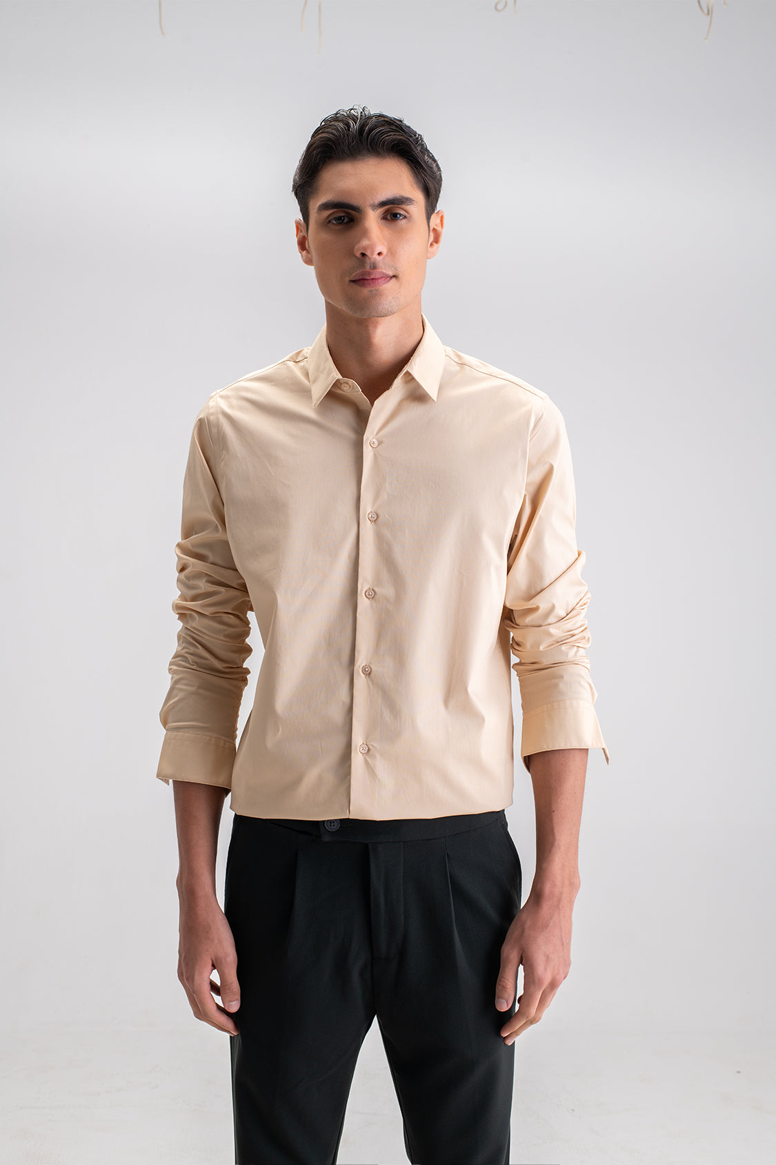 SLIM FIT CASUAL PLAIN SHIRT