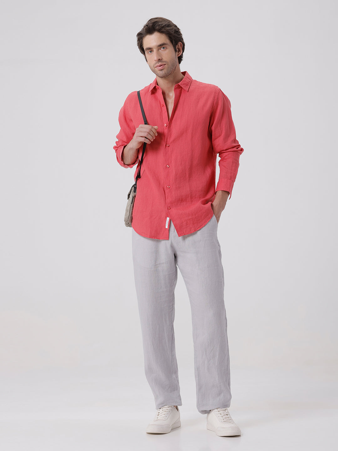 100% PURE LINEN FULL SLEEVE SHIRT