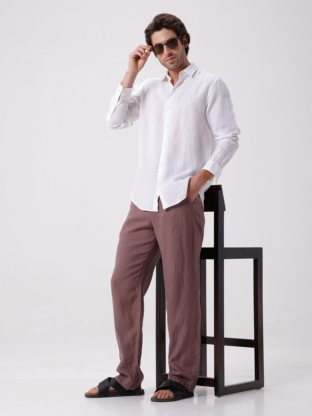100% PURE LINEN FULL SLEEVE SHIRT