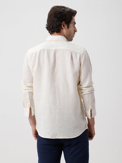 100% PURE LINEN FULL SLEEVE SHIRT