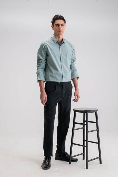 SLIM FIT CASUAL PLAIN SHIRT