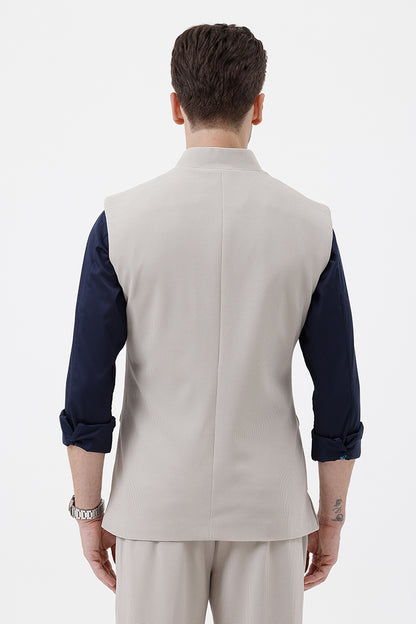 LIGHT GREY- 7 WAISTCOAT