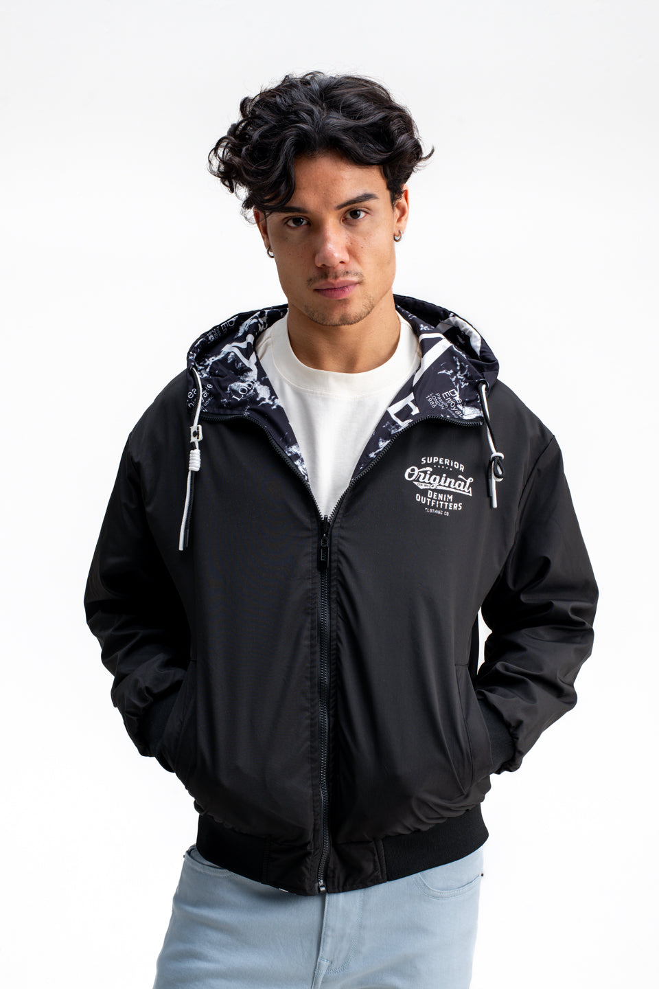 REVERSIBLE MONOGRAM PRINTED JACKET