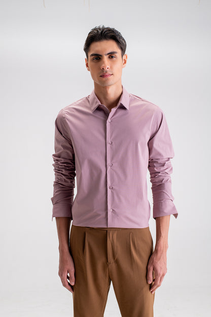 SLIM FIT CASUAL PLAIN SHIRT