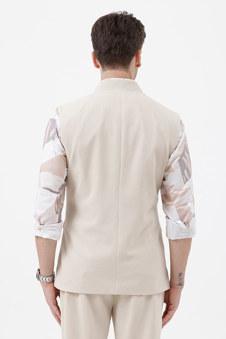 DEEP CREAM- 4 WAISTCOAT