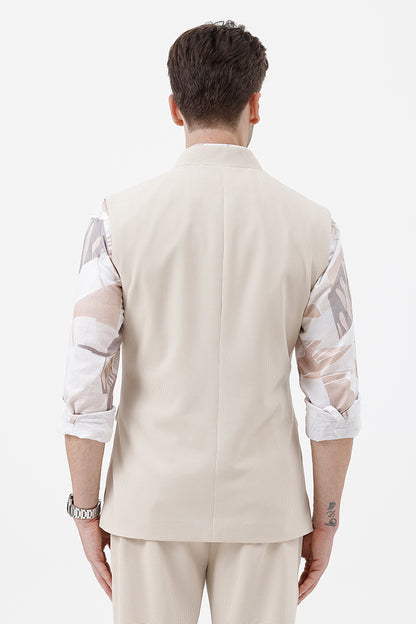 DEEP CREAM- 4 WAISTCOAT