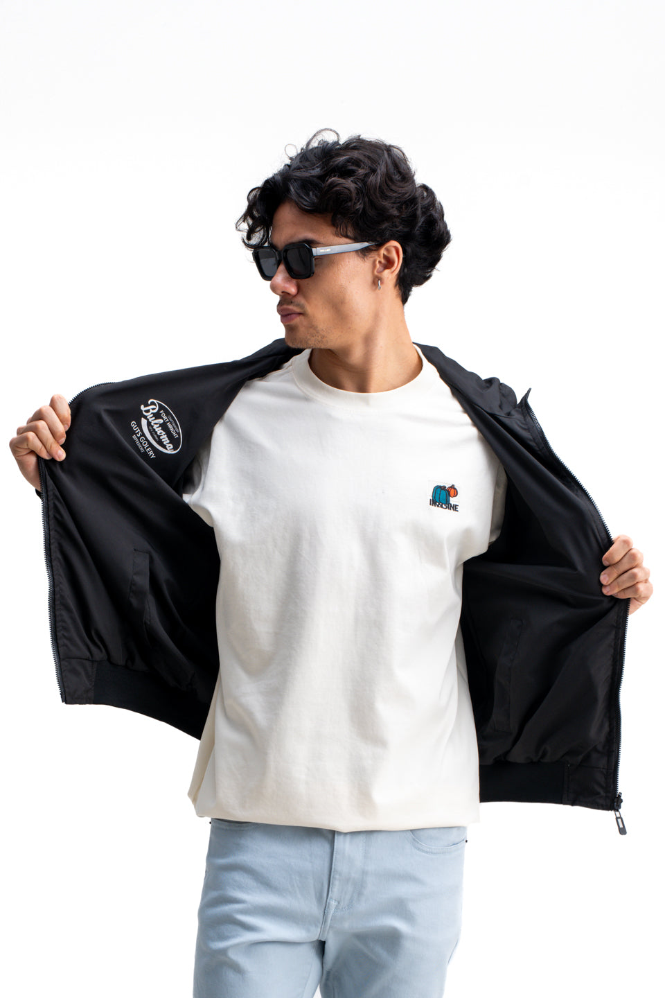 REVERSIBLE ABSTRACT PRINTED JACKET