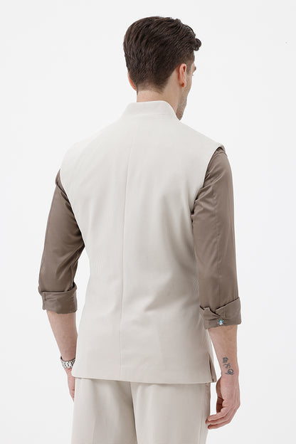 CREAM- 3 WAISTCOAT