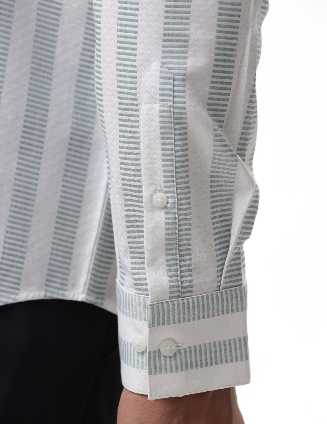 Vertical Stripe Cotton Shirt