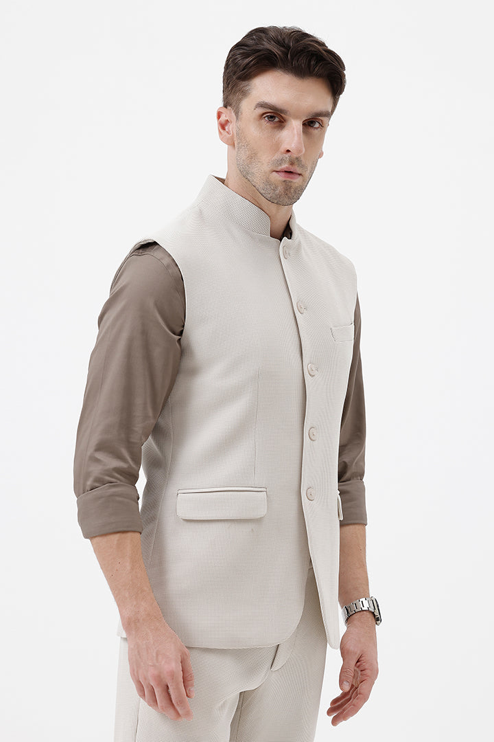 CREAM- 3 WAISTCOAT