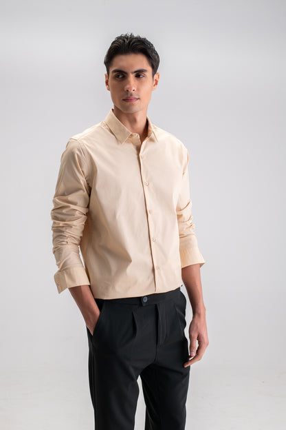 SLIM FIT CASUAL PLAIN SHIRT