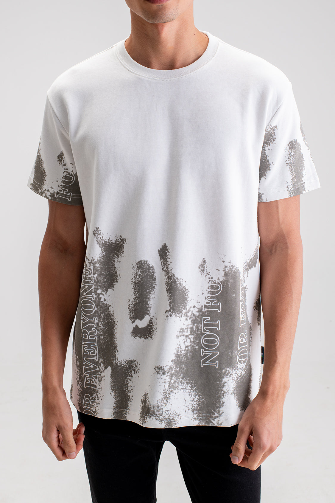 ABSTRACT PRINT OVERSIZED T-SHIRT