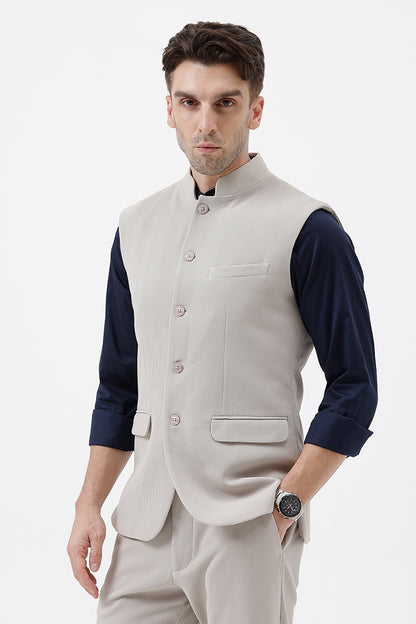 LIGHT GREY- 7 WAISTCOAT