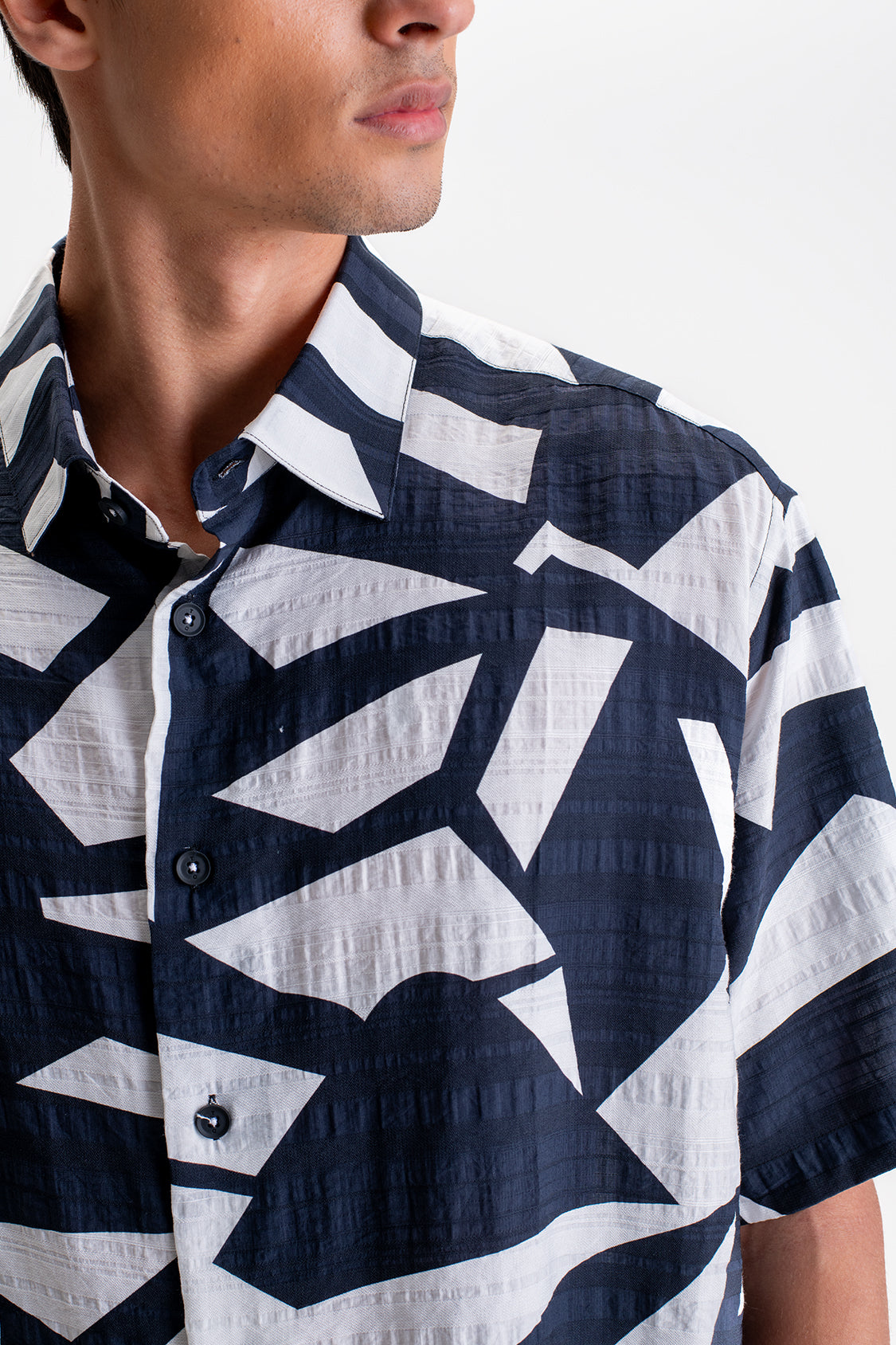 ABSTRACT PRINT HALF SLEEVES SHIRT