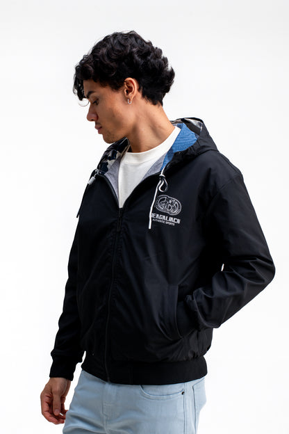 REVERSIBLE ABSTRACT PRINTED JACKET