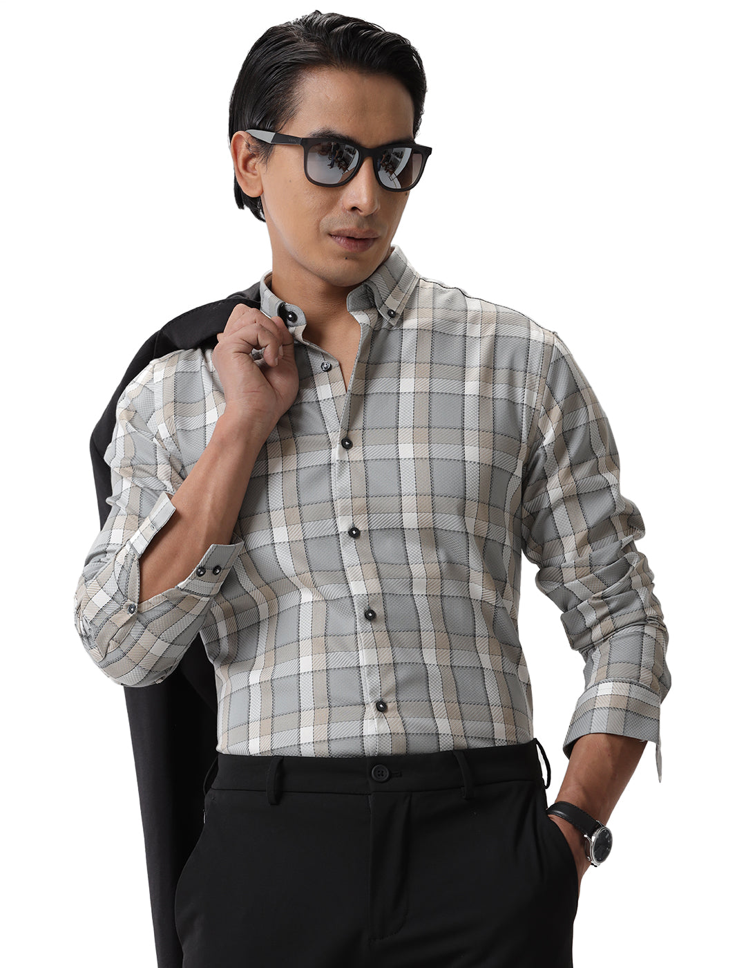 Formal Full Sleeve Checks Shirt