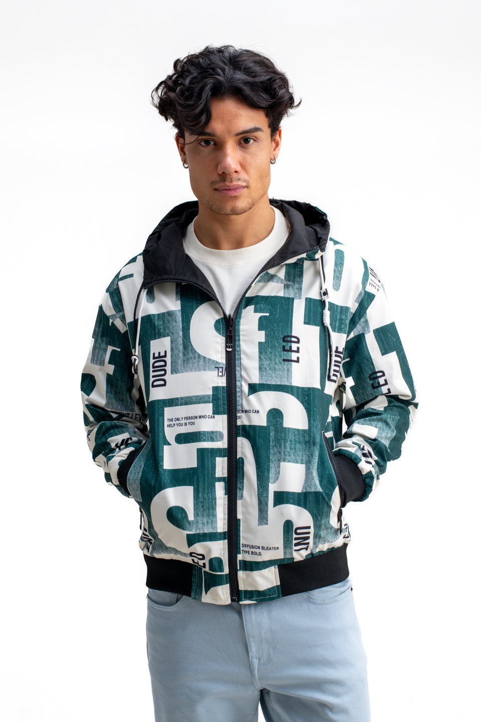 REVERSIBLE ABSTRACT PRINTED JACKET