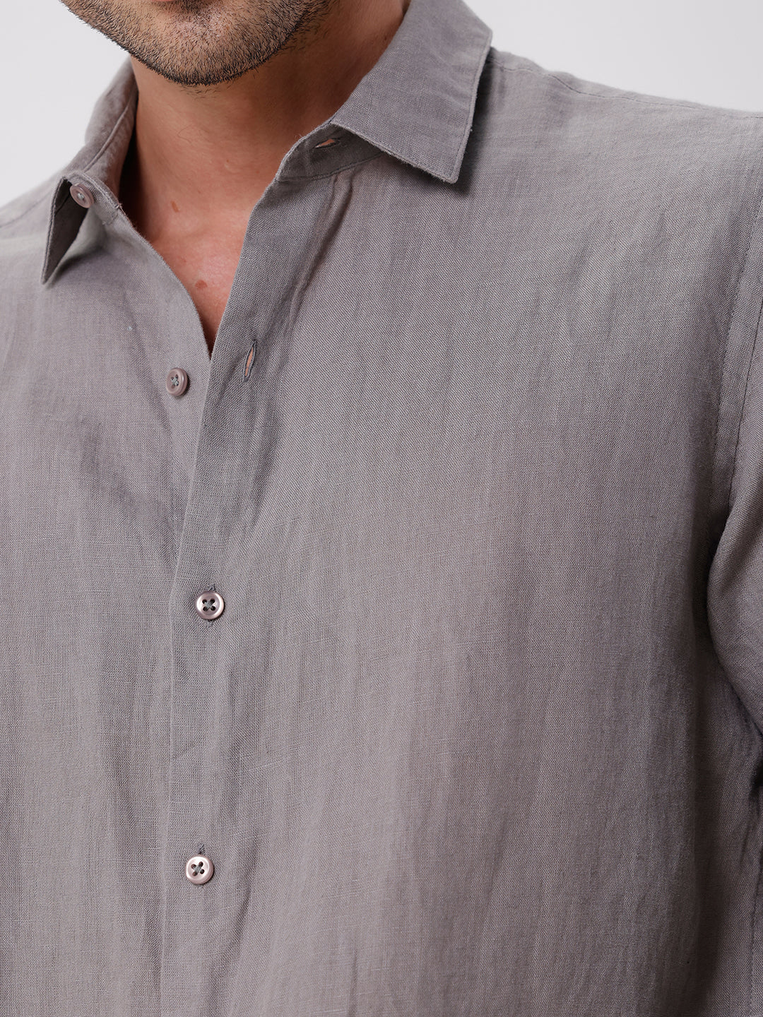 100% PURE LINEN FULL SLEEVE SHIRT