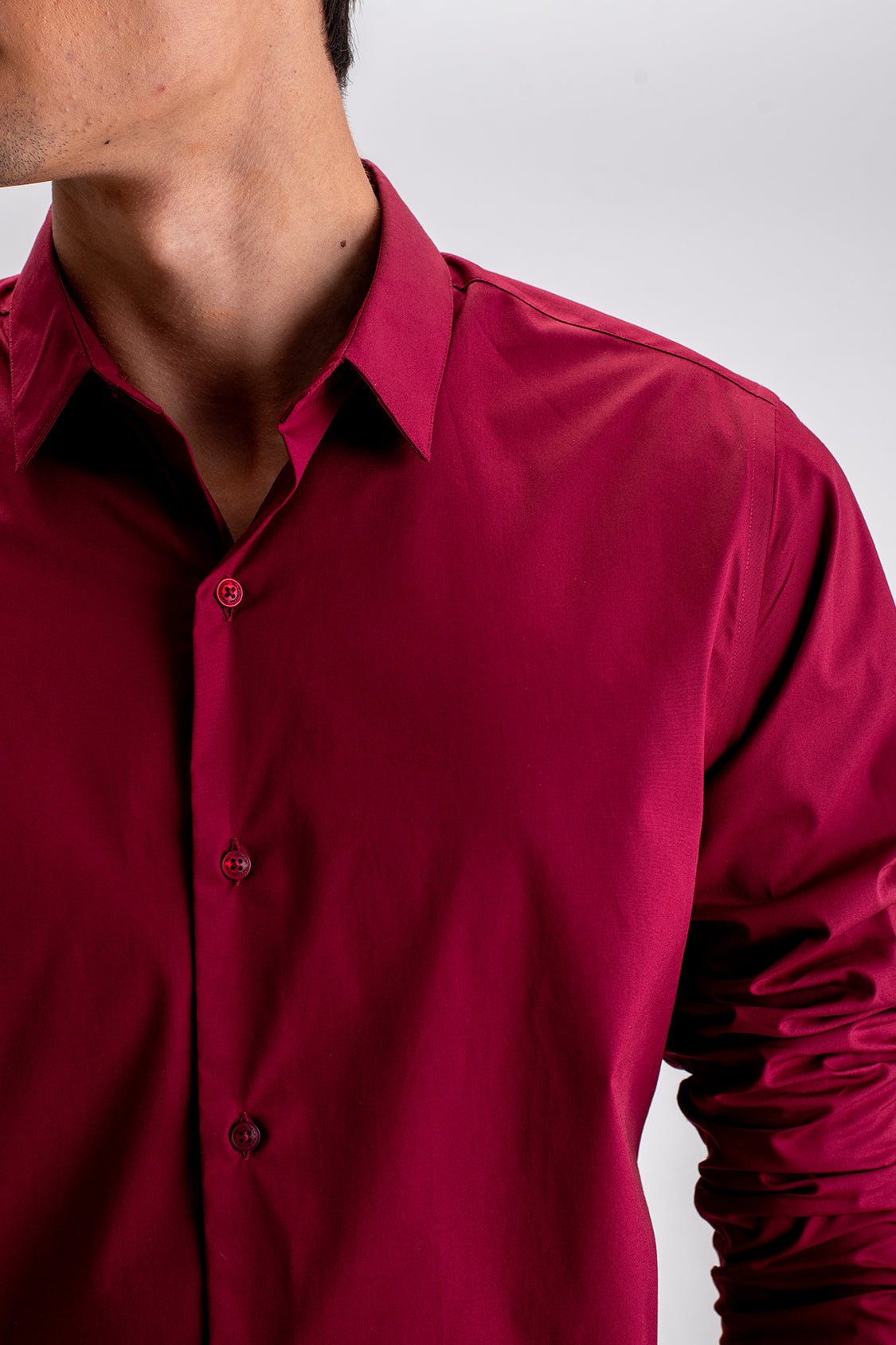 SLIM FIT CASUAL PLAIN SHIRT