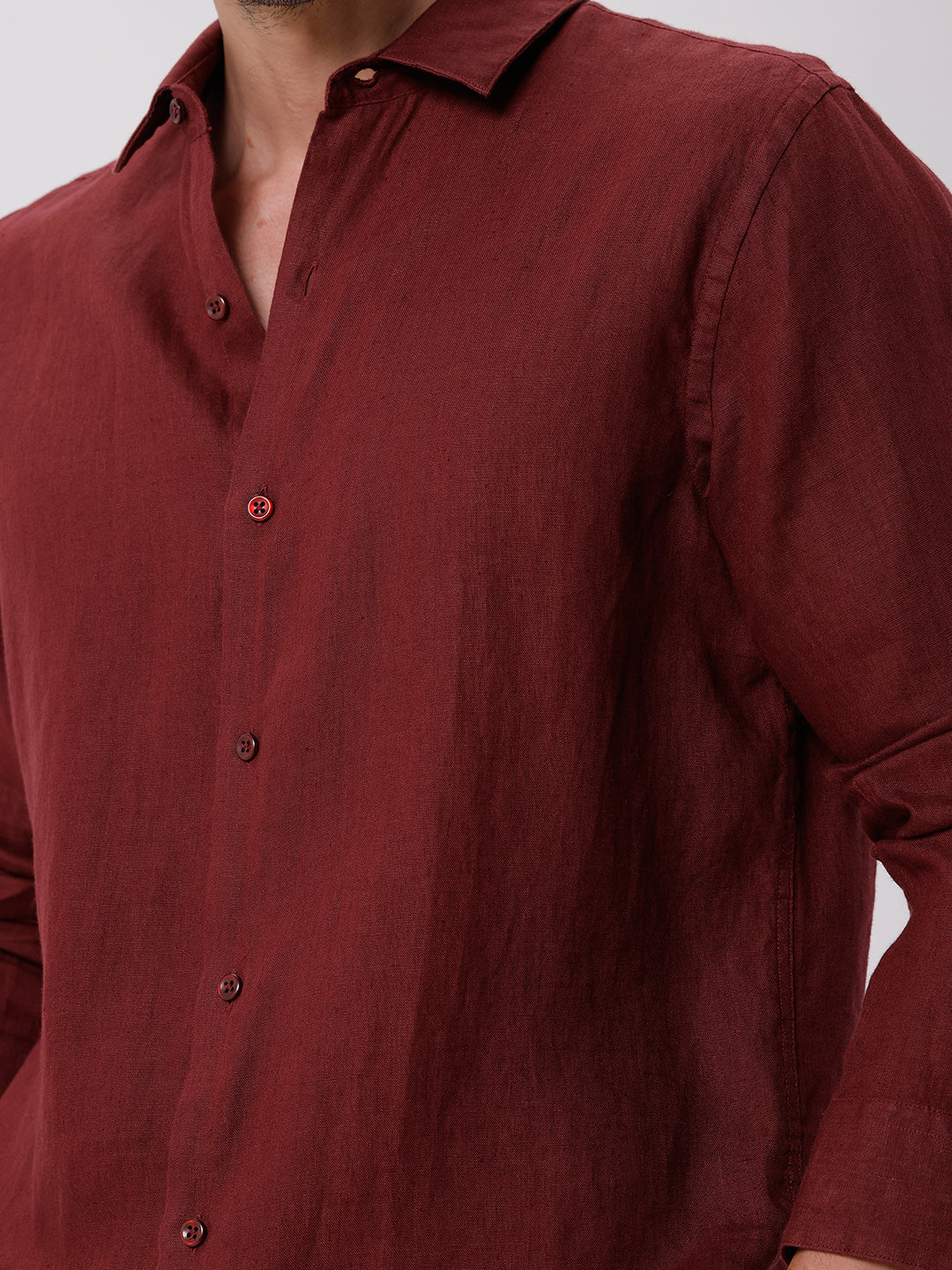 100% PURE LINEN FULL SLEEVE SHIRT