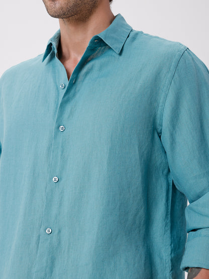 100% PURE LINEN FULL SLEEVE SHIRT