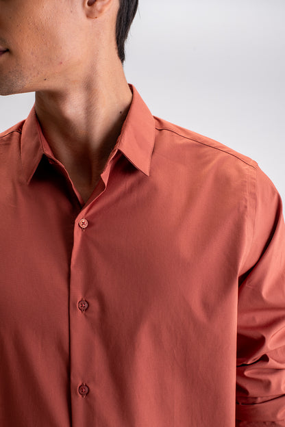 SLIM FIT CASUAL PLAIN SHIRT