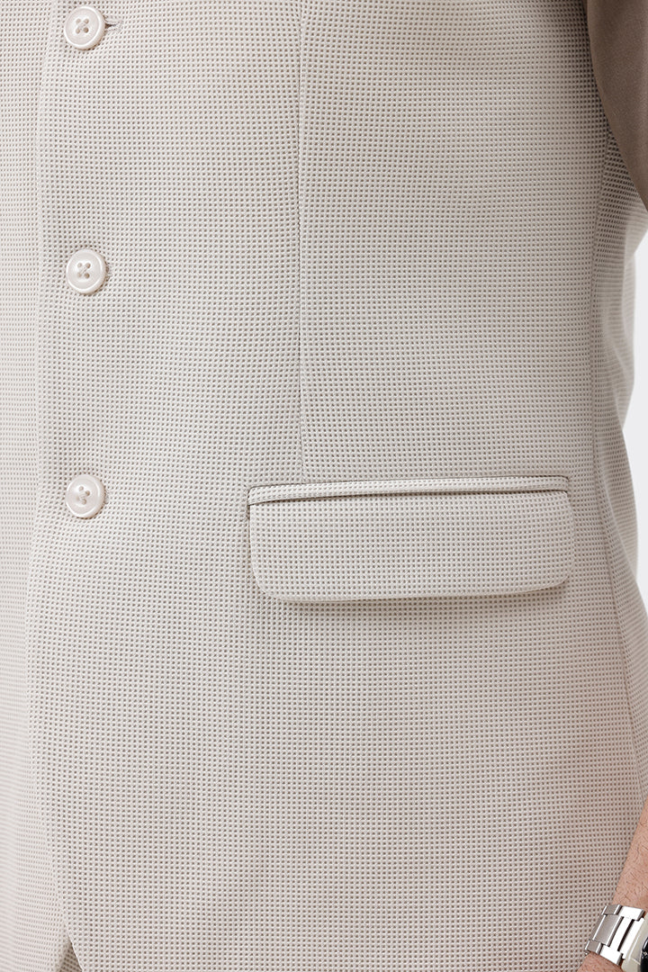 CREAM- 3 WAISTCOAT