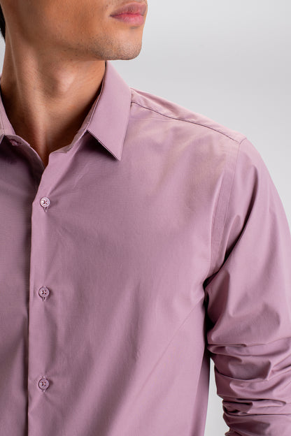 SLIM FIT CASUAL PLAIN SHIRT