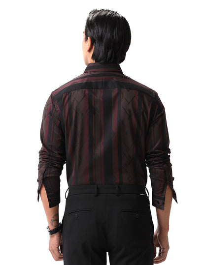 Vertical Stripe Formal Shirt