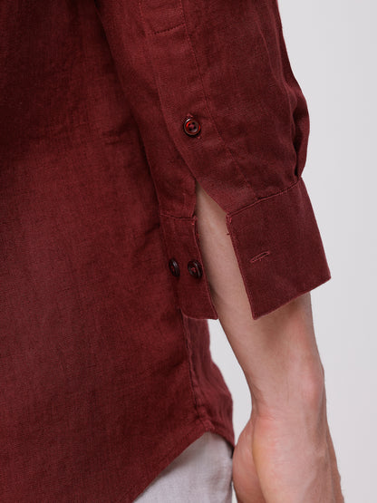100% PURE LINEN FULL SLEEVE SHIRT