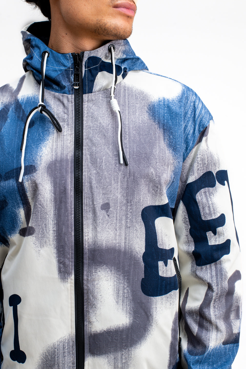 REVERSIBLE ABSTRACT PRINTED JACKET