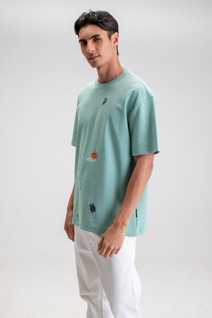 GRAPHIC PRINT OVERSIZED TEE