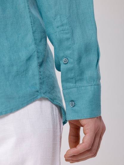 100% PURE LINEN FULL SLEEVE SHIRT