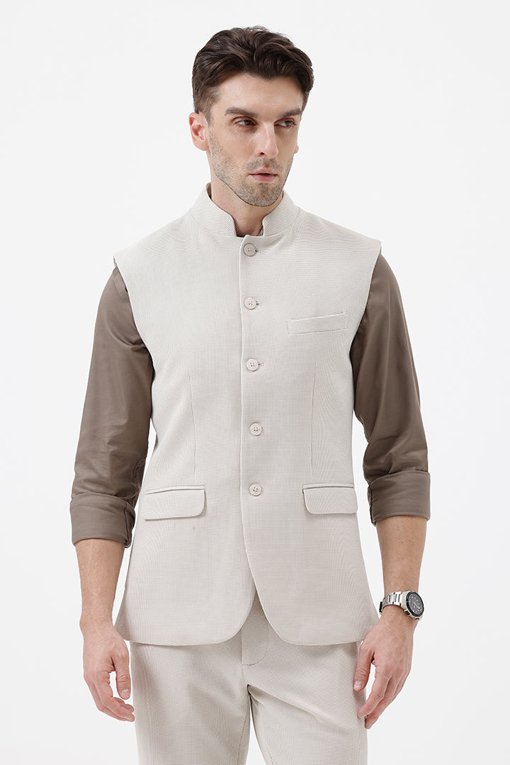 CREAM- 3 WAISTCOAT