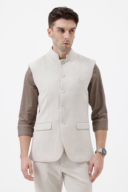 CREAM- 3 WAISTCOAT